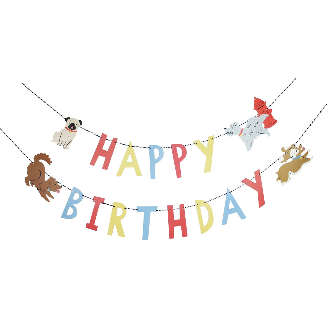 Good Dog - Happy Birthday Banner Merrilulu 0 Faire Bonjour Fete - Party Supplies