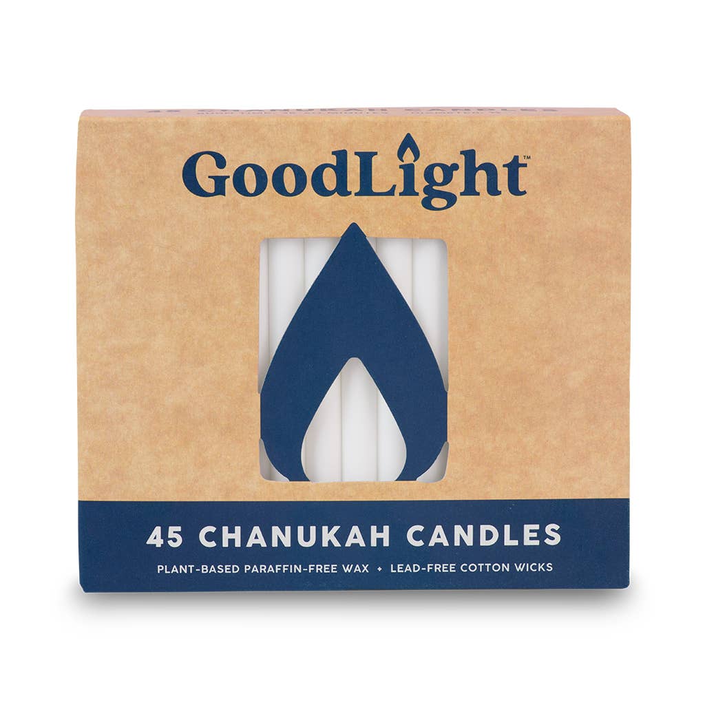 Chanukah Candles: 45-Count Box GoodLight Natural Candles 0 Faire Bonjour Fete - Party Supplies