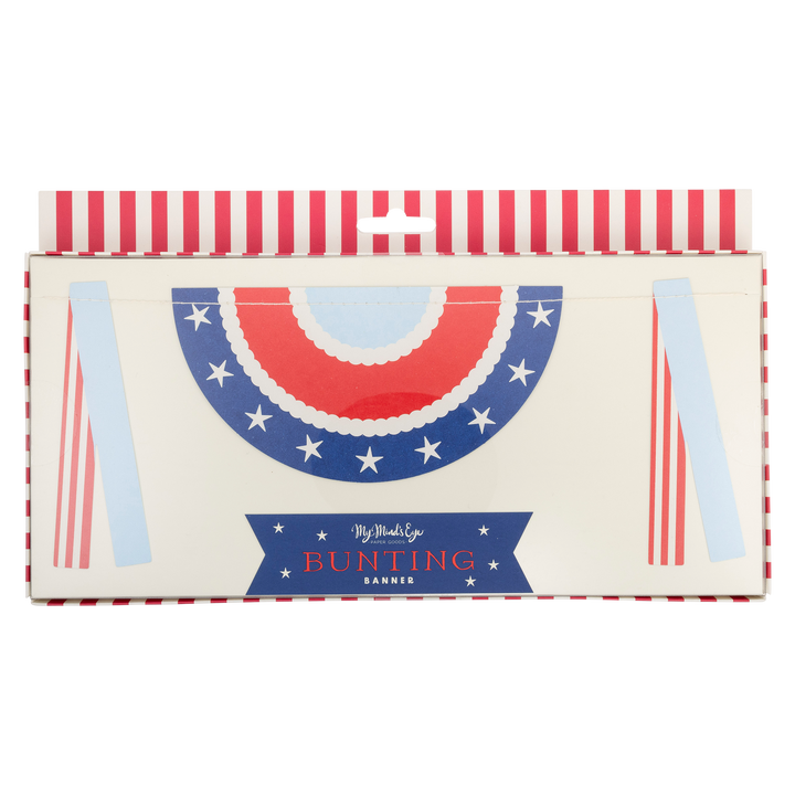 Bunting Paper Banner Bonjour Fete Party Supplies 4th Of July Party Supplies