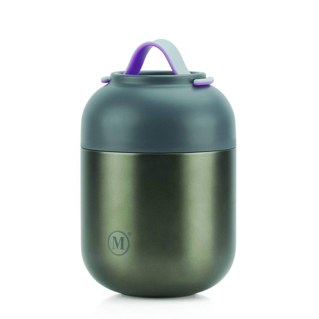 MINIMAL INSULATED FOOD JAR V2 - GUNMETAL, 700ML Minimal Lunch Box Bonjour Fete - Party Supplies