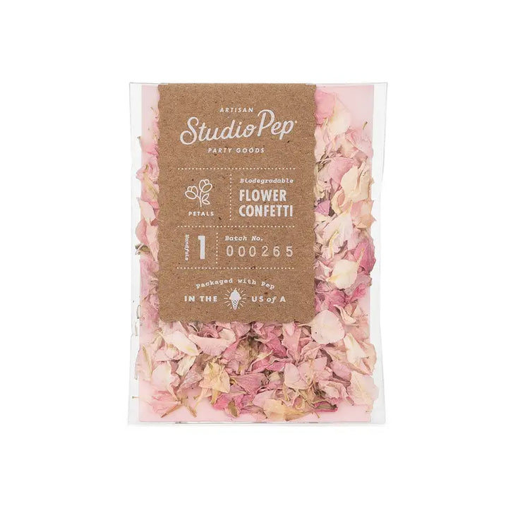 LACE FLOWER PETAL CONFETTI Studio Pep Confetti MINI PACK - 1/4 OZ BAG Bonjour Fete - Party Supplies