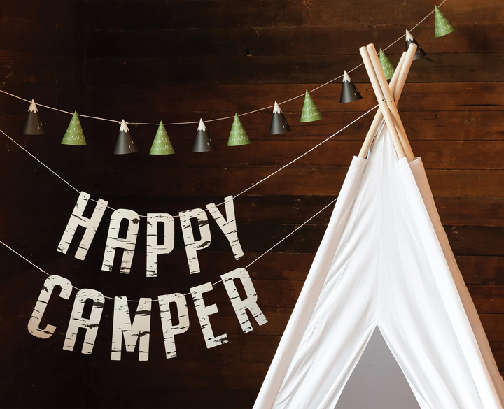 ADVENTURE HAPPY CAMPER BANNER BY MY MIND'S EYE My Mind’s Eye Garlands & Banners Bonjour Fete - Party Supplies