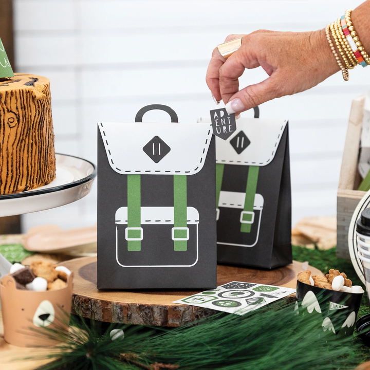 ADVENTURE BACKPACK TREAT BAGS BY MY MIND'S EYE My Mind’s Eye Garlands & Banners Bonjour Fete - Party Supplies