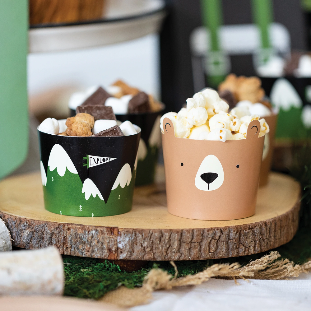 ADVENTURE FOOD CUPS BY MY MIND'S EYE My Mind’s Eye Cups Bonjour Fete - Party Supplies