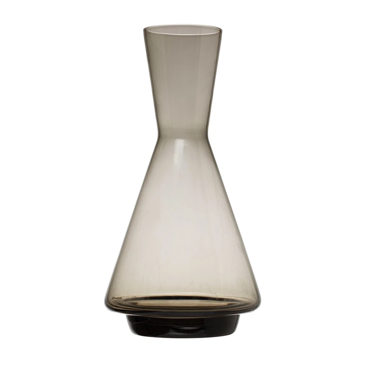 GREY GLASS DECANTER BY BLOOMINGVILLE Bloomingville Glassware Bonjour Fete - Party Supplies