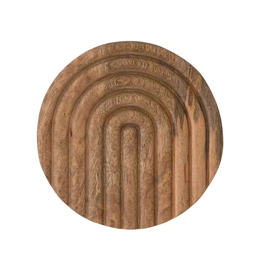 HAND-CARVED MANGO WOOD TRIVET BY BLOOMINGVILLE Bloomingville Kitchenware Bonjour Fete - Party Supplies