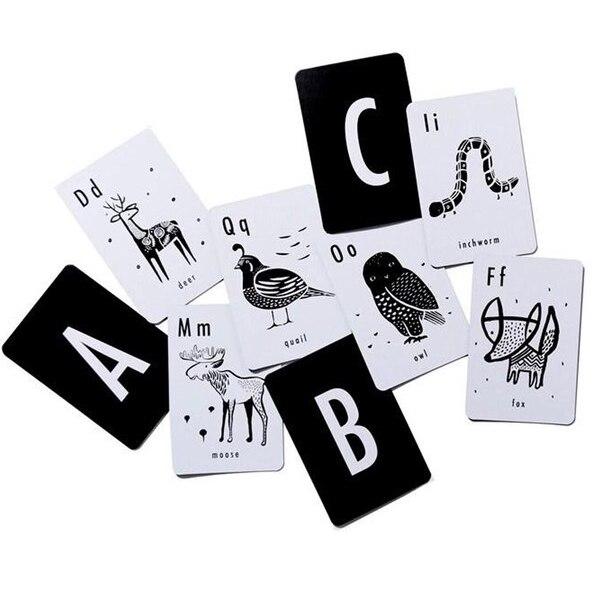 ANIMAL ALPHABET FLASH CARDS BY WEE GALLERY Wee Gallery Baby Bonjour Fete - Party Supplies