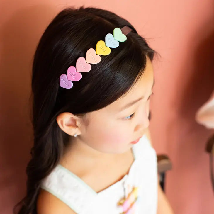 CANDY HEARTS HEADBAND Lilies & Roses NY Valentine's Day Accessories Bonjour Fete - Party Supplies