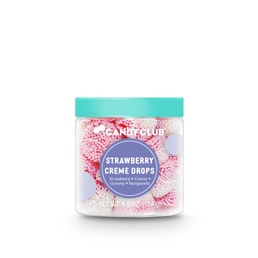 Strawberry Creme Drops Candy Club Candy Bonjour Fete - Party Supplies