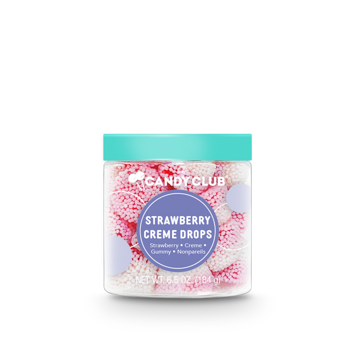 Strawberry Creme Drops Candy Club Candy Bonjour Fete - Party Supplies