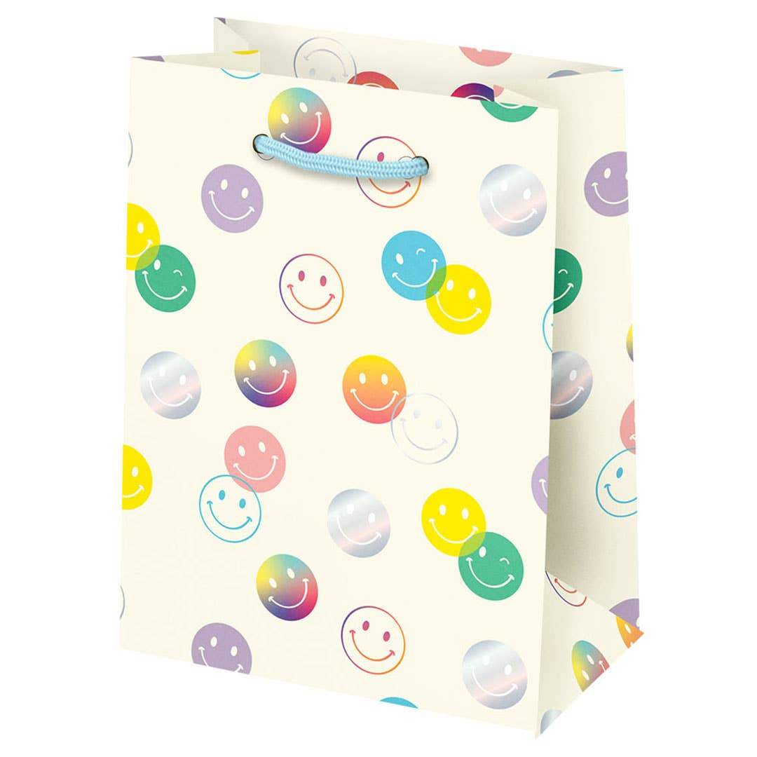 SMILEY FACES SMALL GIFT BAG Paper Source Wholesale Gift Bag Bonjour Fete - Party Supplies