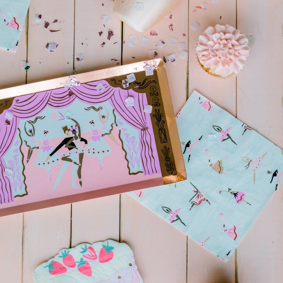 PIROUETTE BALLET THEMED LARGE NAPKINS Jollity & Co. + Daydream Society Napkins Bonjour Fete - Party Supplies