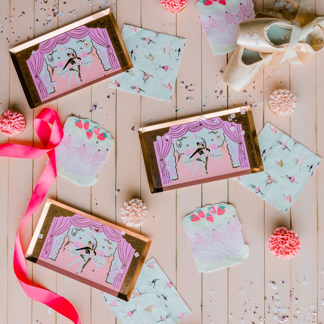 PIROUETTE BALLET THEMED LARGE NAPKINS Jollity & Co. + Daydream Society Napkins Bonjour Fete - Party Supplies