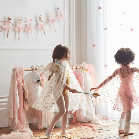 strapless open back dress Meri Meri Ballerina Garland