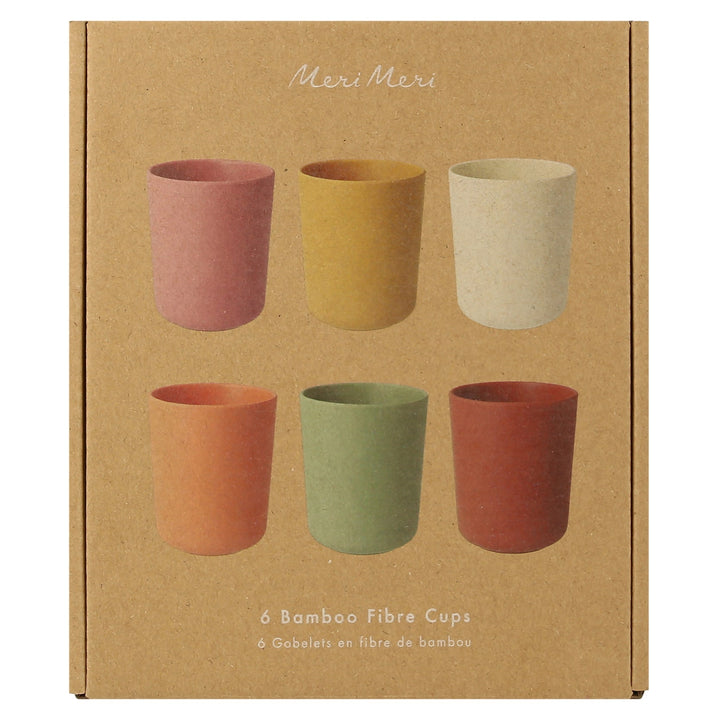 EARTHY BAMBOO ECO-FRIENDLY CUPS Meri Meri Cups Bonjour Fete - Party Supplies