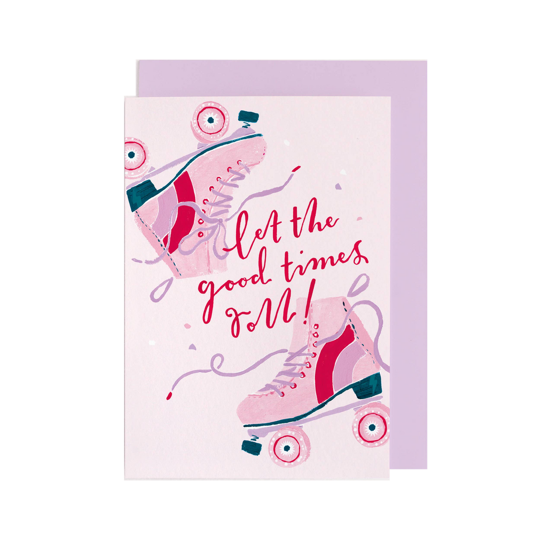 LET THE GOOD TIMES ROLL CARD Sister Paper Co. Bonjour Fete - Party Supplies