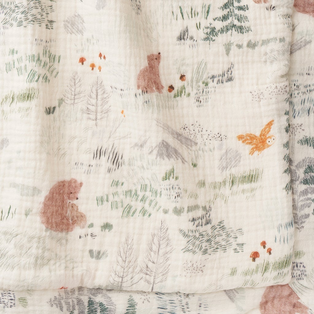 BEAR PRINT BLANKIE Elegant Baby Baby Bonjour Fete - Party Supplies