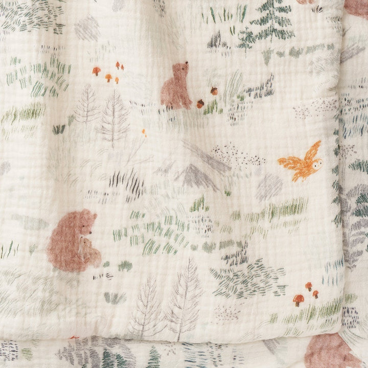 BEAR PRINT BLANKIE Elegant Baby Baby Bonjour Fete - Party Supplies
