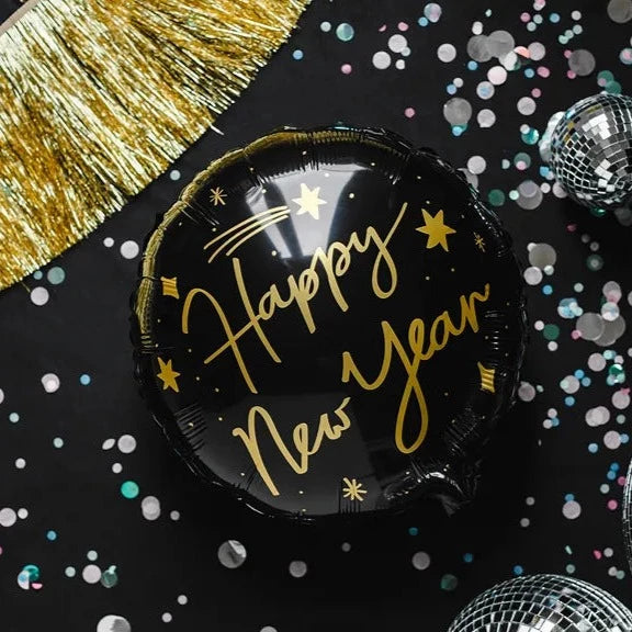 HAPPY NEW YEAR BALLOON Party Deco Bonjour Fete - Party Supplies