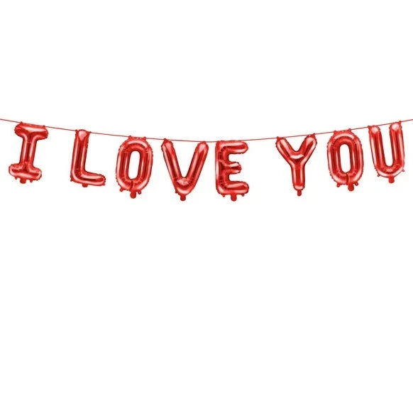 I LOVEYOU BALLOON GARLAND Party Deco Balloon Bonjour Fete - Party Supplies