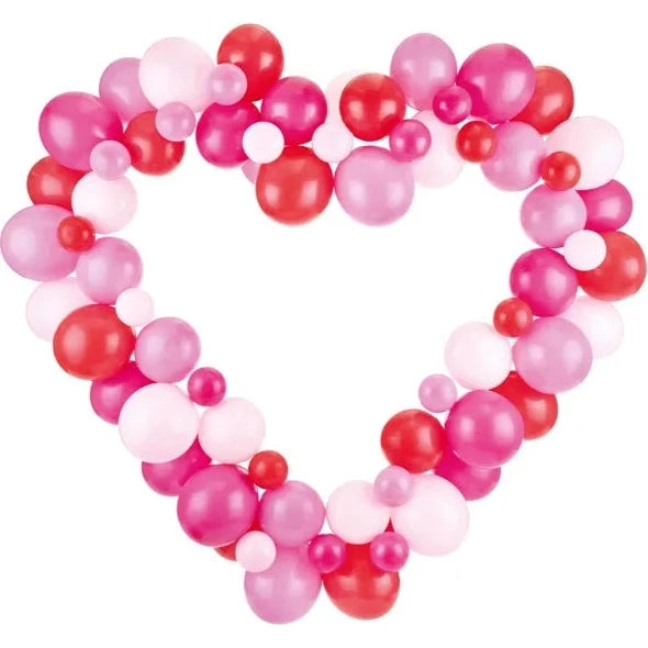 HEART SHAPED BALLOON GARLAND Party Deco Balloon Bonjour Fete - Party Supplies