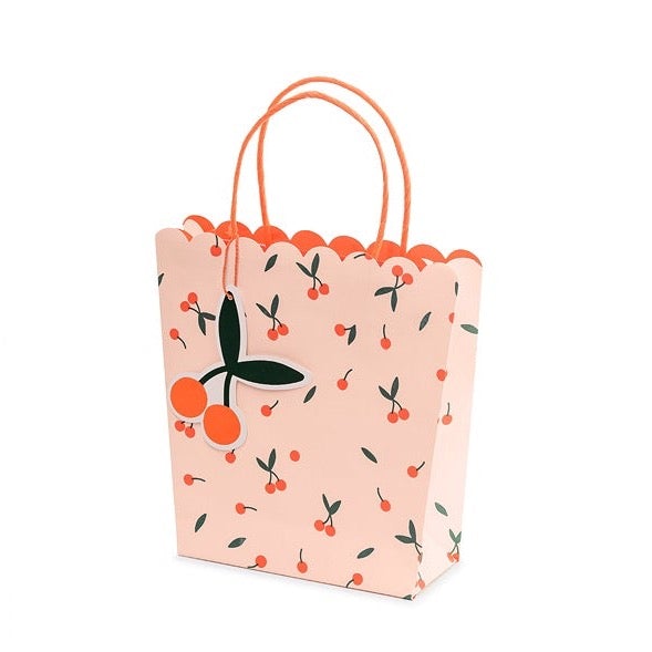 CHERRY GIFT BAG PARTY DECO Gift Bag Bonjour Fete - Party Supplies