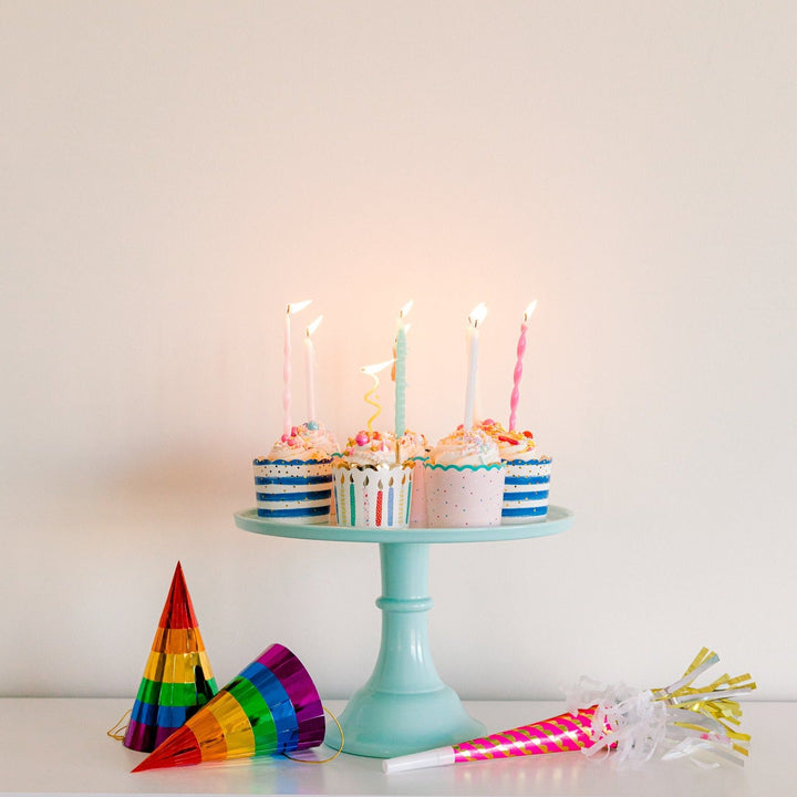 RAINBOW FOIL PARTY HATS Party Partners Party Hats & Sashes Bonjour Fete - Party Supplies