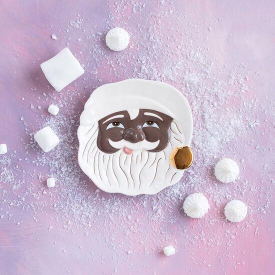 PAPA NOEL SANTA COOKIE PLATE Glitterville Holiday Home & Entertaining Bonjour Fete - Party Supplies