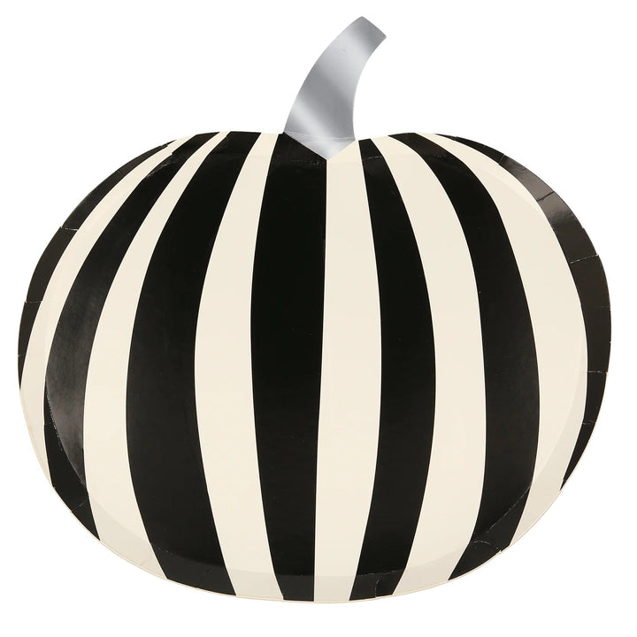 MOD PATTERN PUMPKIN PLATES Meri Meri Bonjour Fete - Party Supplies