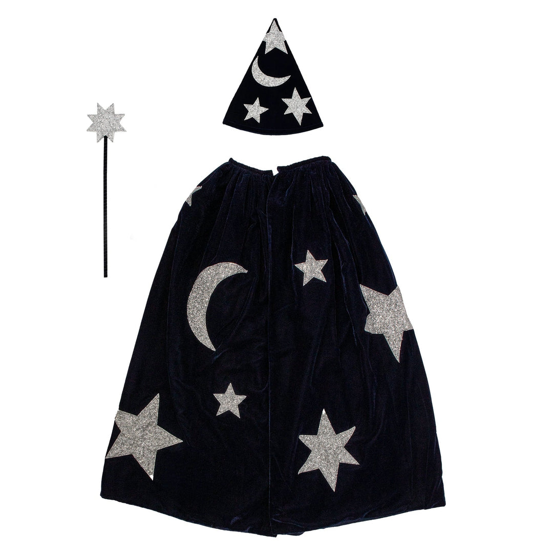 BLUE VELVET WIZARD COSTUME BY MERI MERI Meri Meri Kid's Accessories & Costumes Bonjour Fete - Party Supplies