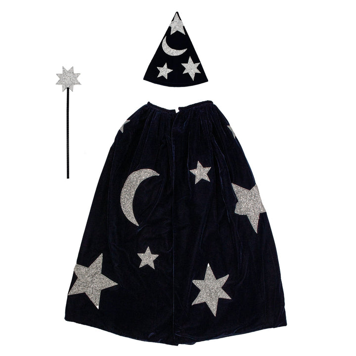 BLUE VELVET WIZARD COSTUME BY MERI MERI Meri Meri Kid's Accessories & Costumes Bonjour Fete - Party Supplies