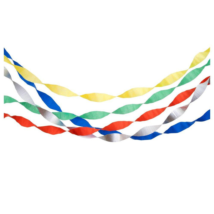 BIRTHDAY CREPE STREAMERS Meri Meri Garlands & Banners Bonjour Fete - Party Supplies