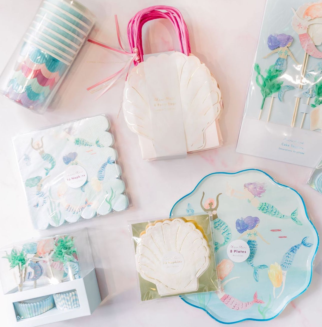 MERMAID FAVOR BAGS Meri Meri Favor Bag Bonjour Fete - Party Supplies