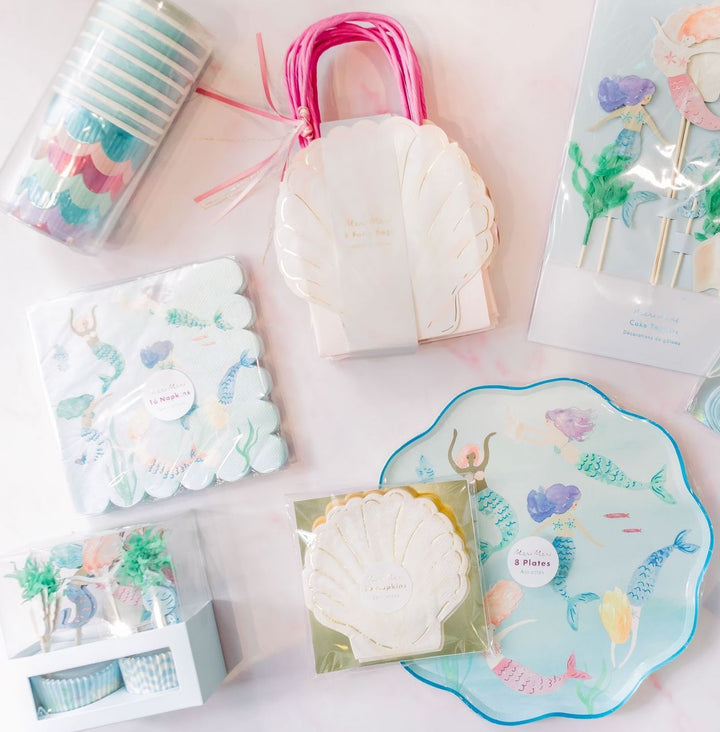 MERMAID FAVOR BAGS Meri Meri Favor Bag Bonjour Fete - Party Supplies
