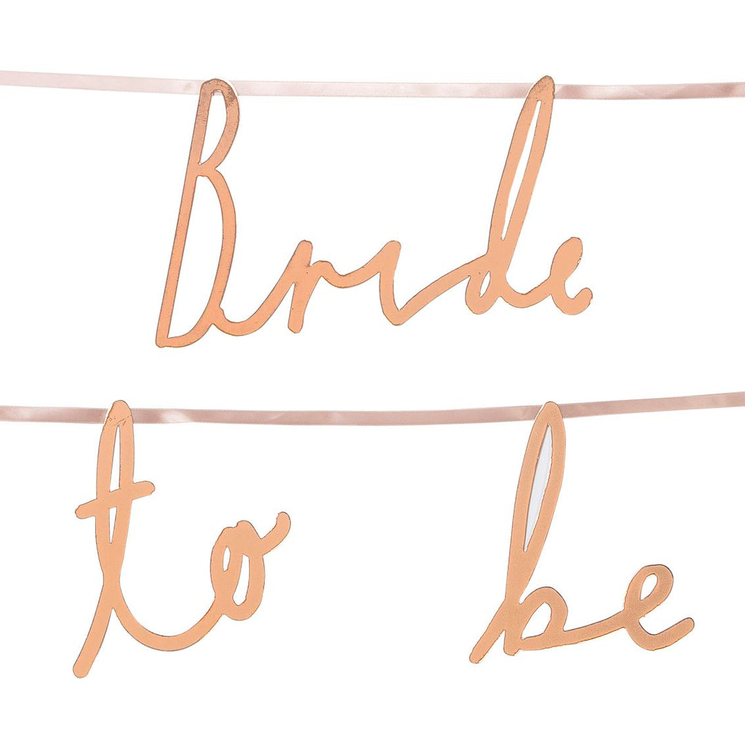 BRIDE TO BE SCRIPT GARLAND Talking Tables Garlands & Banners Bonjour Fete - Party Supplies