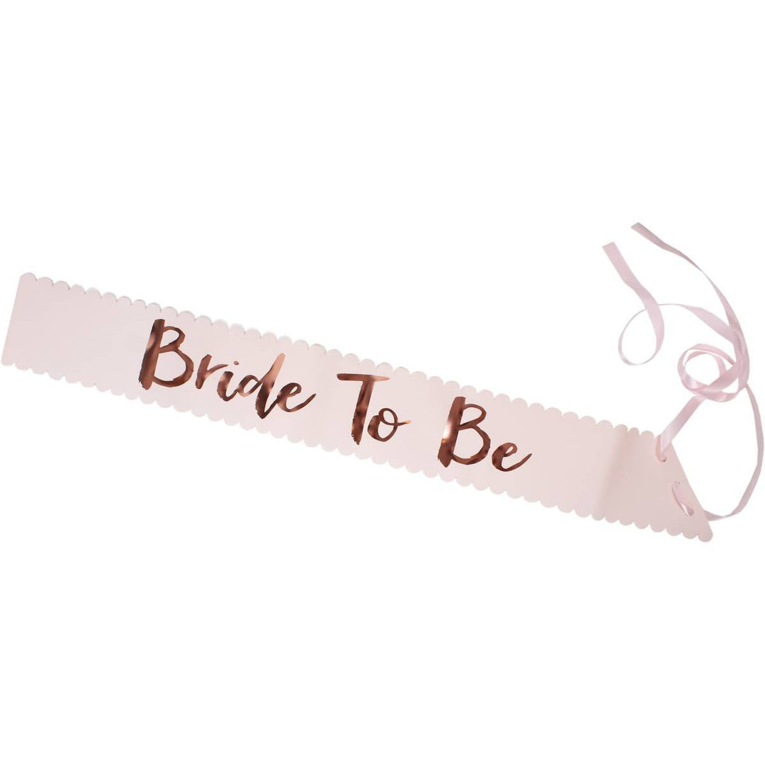 BRIDAL SASH - BRIDE TO BE Ginger Ray UK Sash Bonjour Fete - Party Supplies