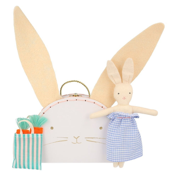 BUNNY DOLL TOY IN MINI SUITCASE - Bonjour Fête 