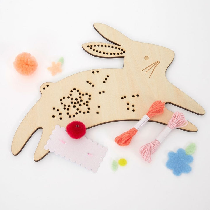 BUNNY EMBROIDERY CRAFT KIT Meri Meri Easter Favors Bonjour Fete - Party Supplies