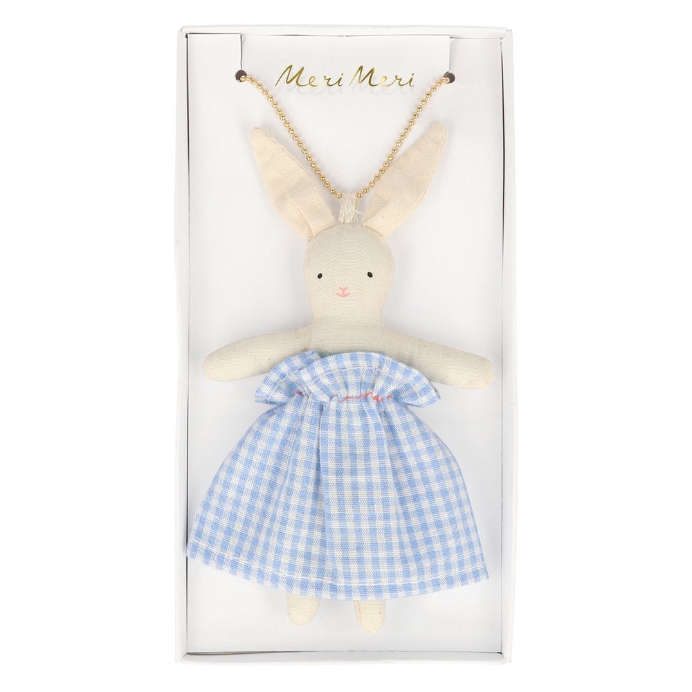 BUNNY DOLL TOY NECKLACE Meri Meri Kid's Accessories & Costumes Bonjour Fete - Party Supplies