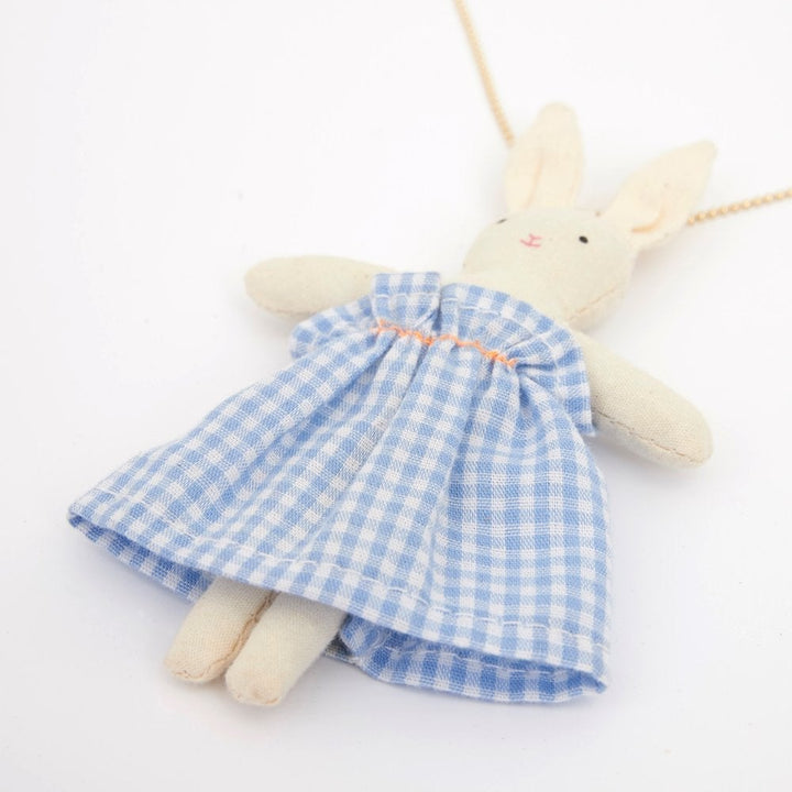 BUNNY DOLL TOY NECKLACE Meri Meri Kid's Accessories & Costumes Bonjour Fete - Party Supplies