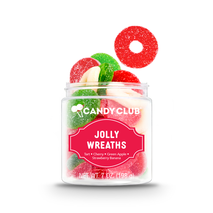 Jolly Wreaths Gummy Christmas Candy Bonjour Fete Party Supplies Christmas Holiday Candy