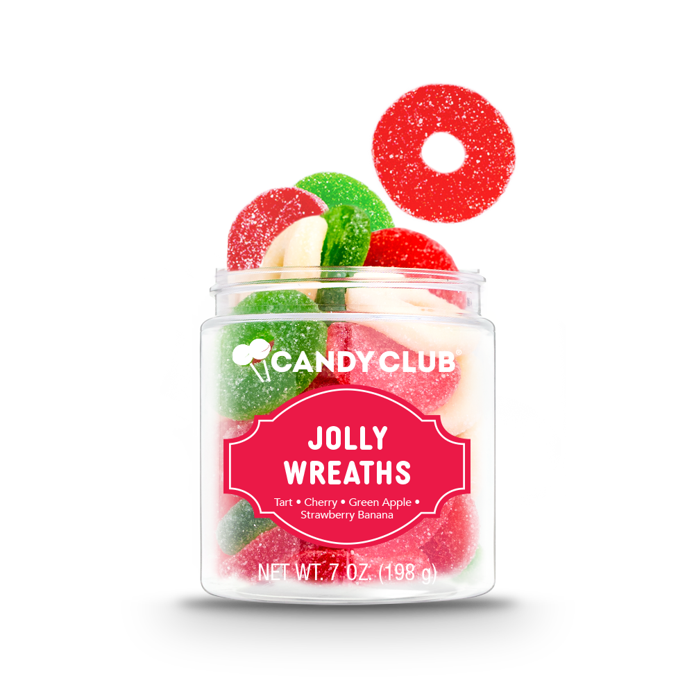 Jolly Wreaths Gummy Christmas Candy Bonjour Fete Party Supplies Christmas Holiday Candy
