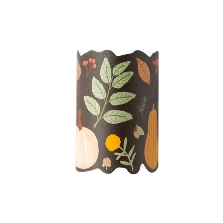 HARVEST MOODY FALL PAPER NAPKIN RINGS My Mind’s Eye Thanksgiving Party Supplies Bonjour Fete - Party Supplies