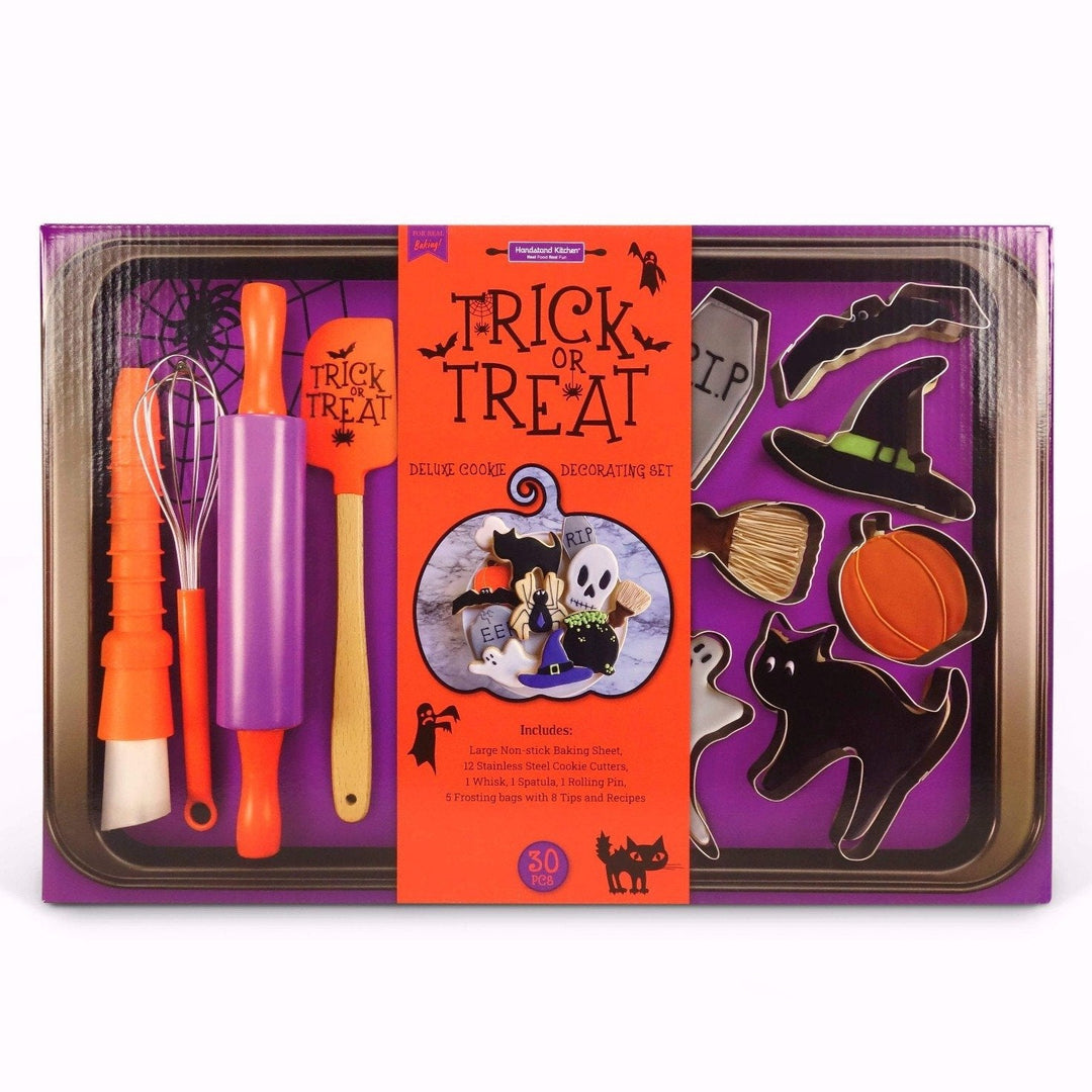 TRICK OR TREAT DELUXE HALLOWEEN COOKIE DECORATING SET Handstand Kitchen Halloween Baking & Sweets Bonjour Fete - Party Supplies