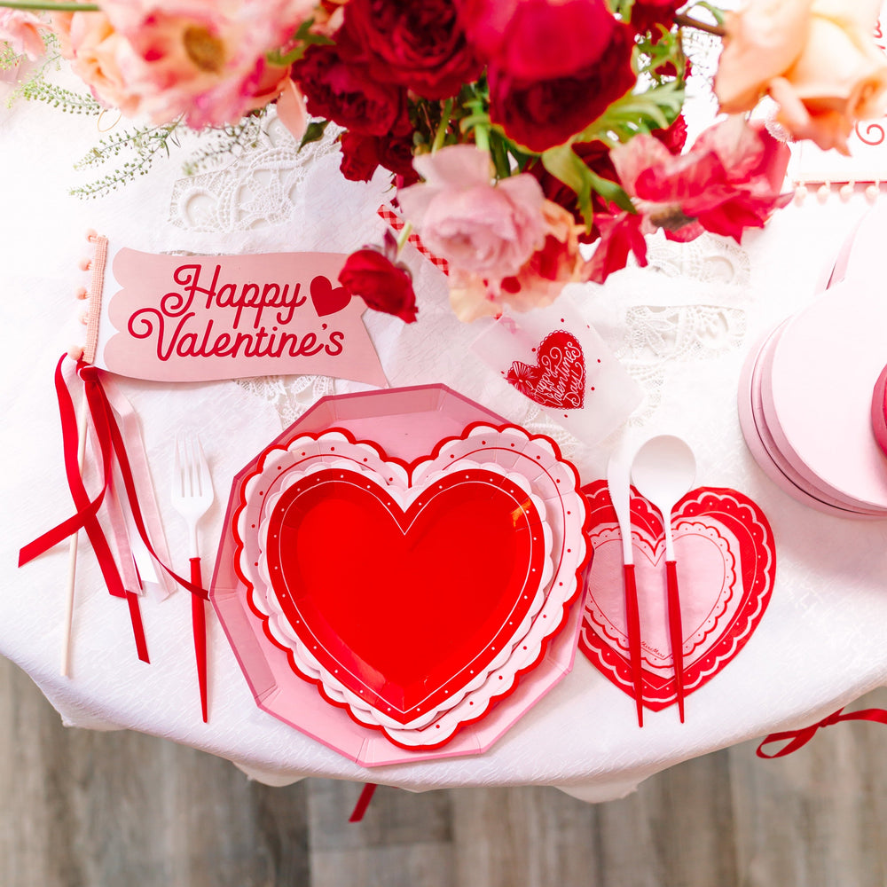 VALENTINE'S DAY FROSTED CUPS Natalie Chang Valentine's Day Tableware Bonjour Fete - Party Supplies