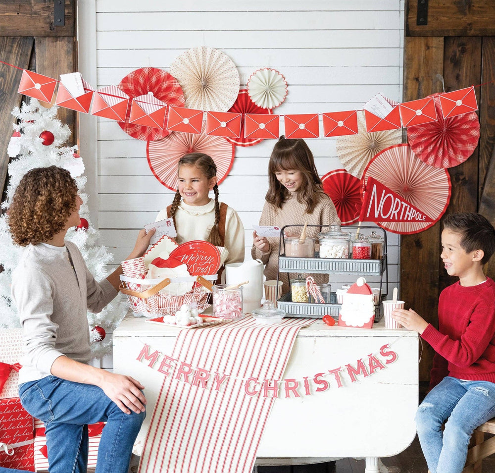 PRESALE CHRISTMAS SHIPPING MID OCTOBER - BEC913 - Believe Advent Envelope Banner My Mind’s Eye 0 Faire Bonjour Fete - Party Supplies