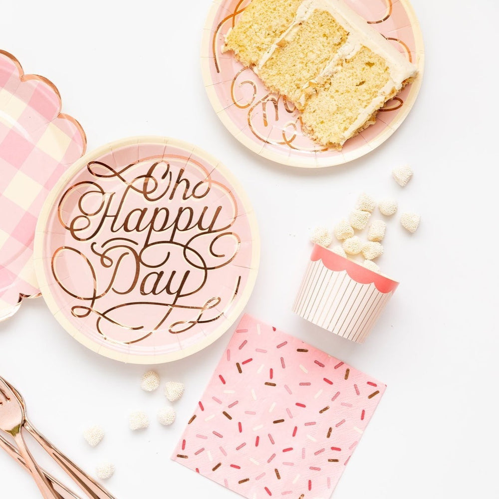 CAKE BY COURTNEY PINK CUPCAKE BAKING CUPS My Mind's Eye Treat Cups Bonjour Fete - Party Supplies
