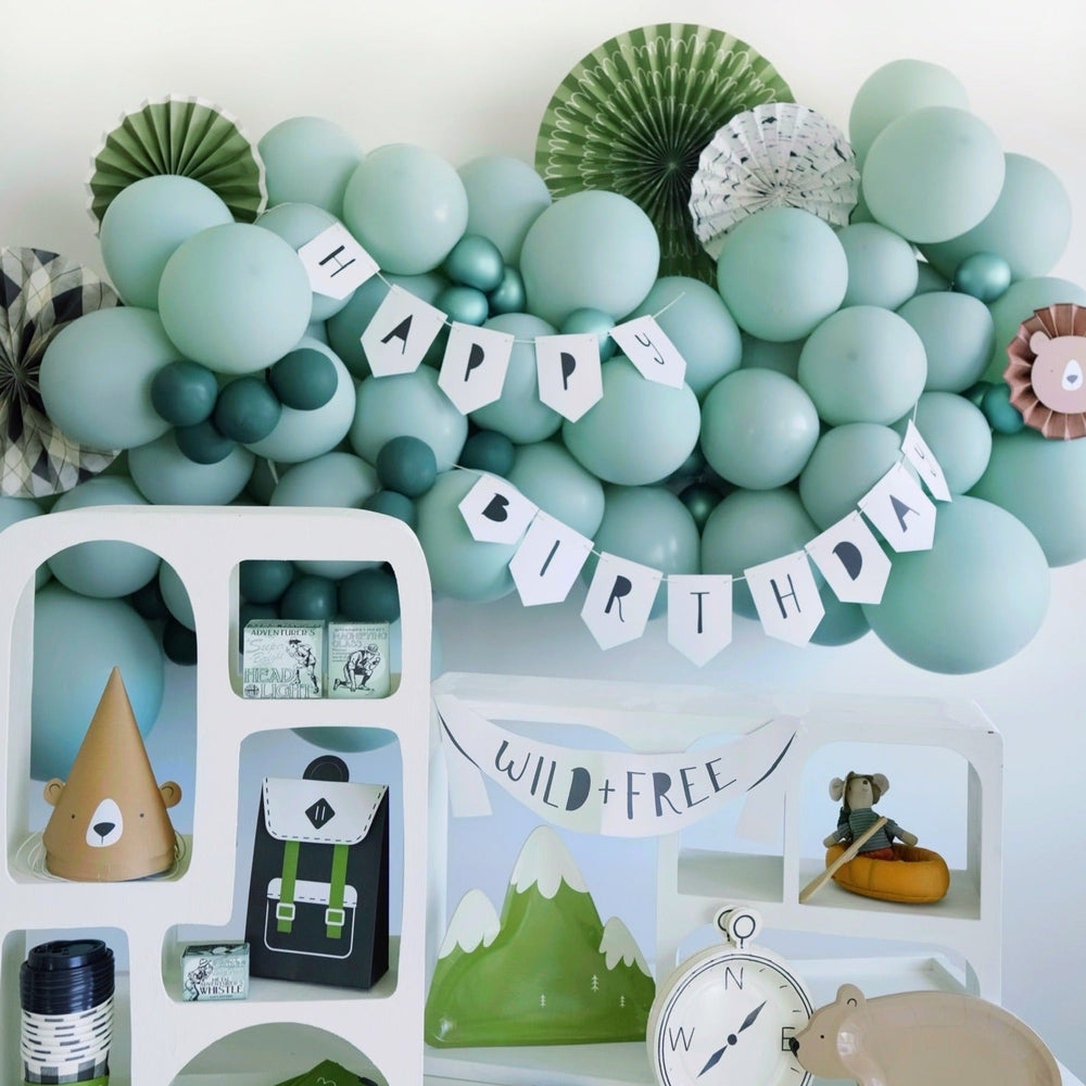 ADVENTURE HAPPY BIRTHDAY BANNER My Mind’s Eye Garlands & Banners Bonjour Fete - Party Supplies