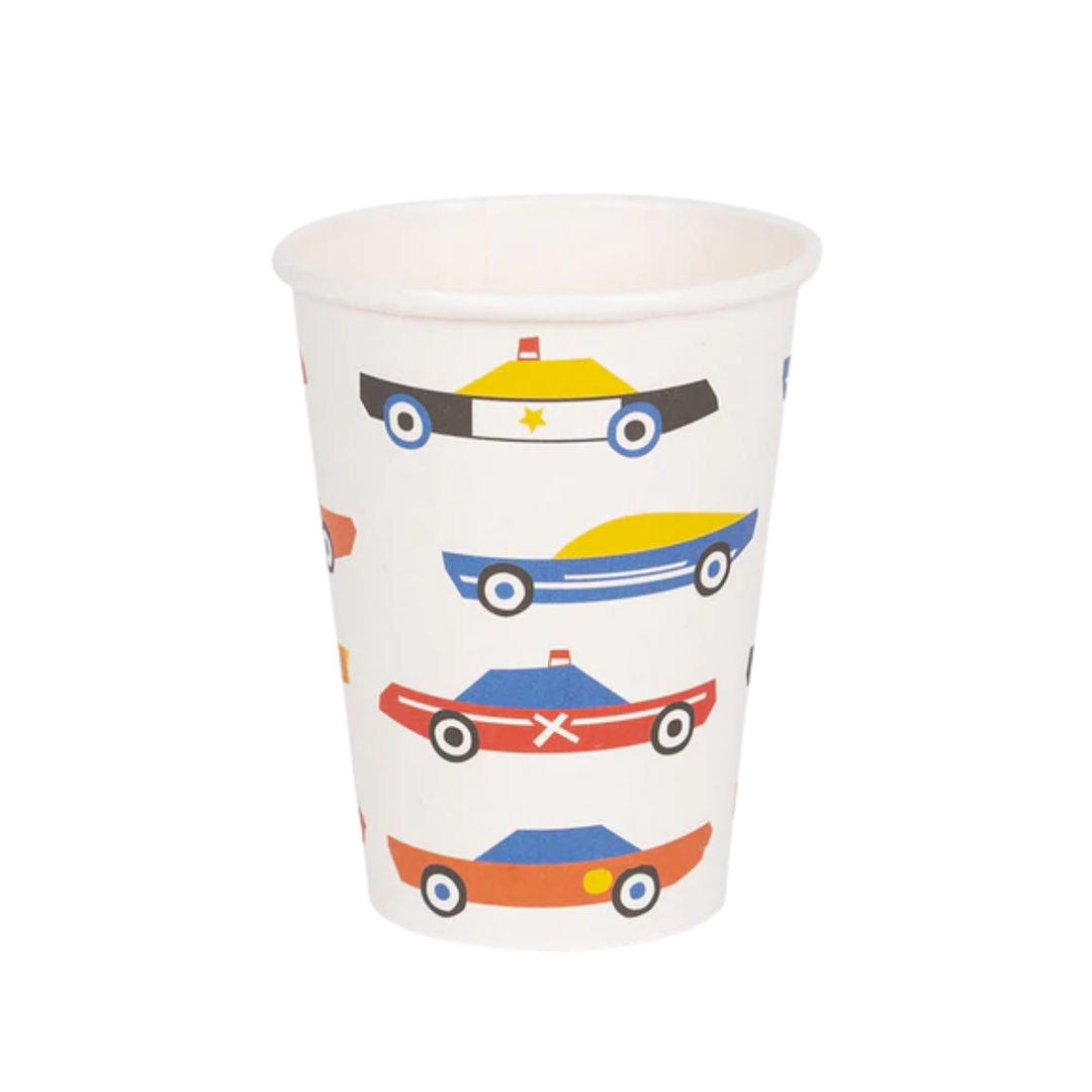 CARS PAPER CUPS My Little Day Cups Bonjour Fete - Party Supplies