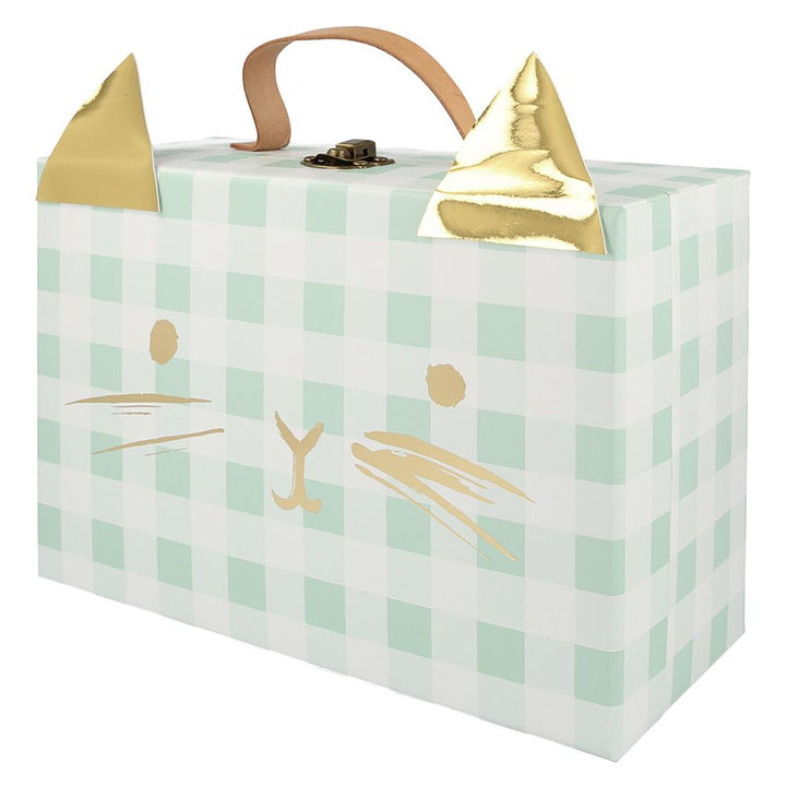 WOODEN CAT ADVENT CALENDAR SUITCASE Meri Meri Advent Calendars Bonjour Fete - Party Supplies